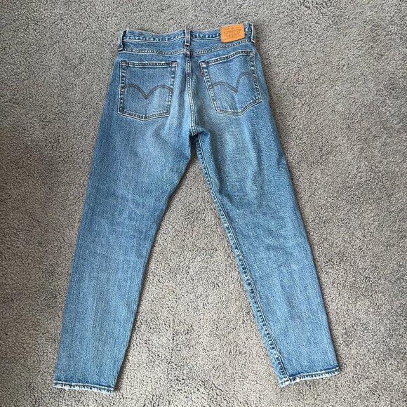 LEVI'S BIG E WEDGIE Button Fly Premium Denim Blue Jeans - EUC - Size 29 - Picture 4 of 11